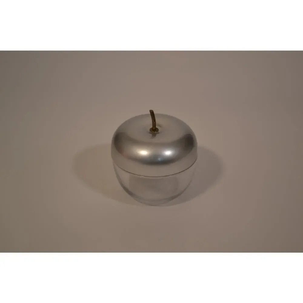 Apple rare Vintage Kensington Cortland Jam Jar Lurelle Guild Glass Brass c1938 - Picture 8 of 10